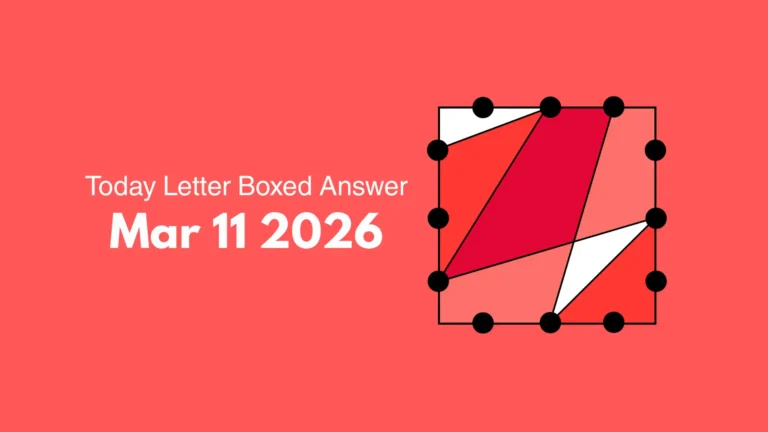 Home 5 NYT Letter boxed answers march 11, 2026